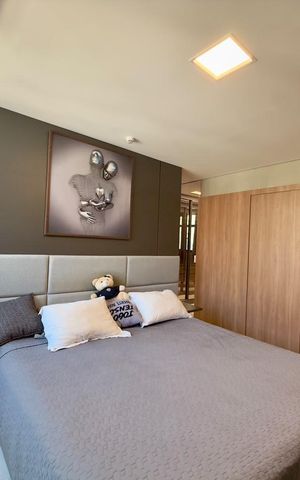 Apartamento à venda com 77m², 1 quarto e 2 vagas