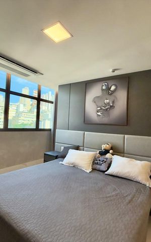 Apartamento à venda com 77m², 1 quarto e 2 vagas