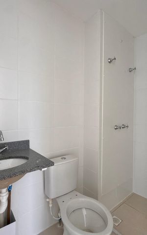 Apartamento à venda com 46m², 2 quartos e 1 vagaBanheiro Social