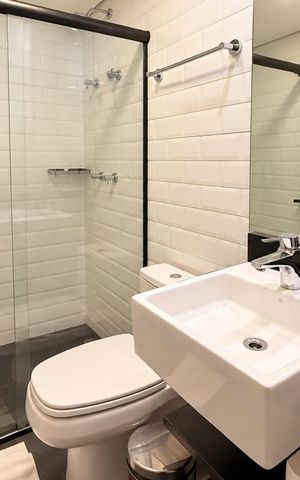 Studio à venda com 35m², 1 quarto e sem vaga Studio à venda com 35m², 1 quarto e sem vagaBanheiro social