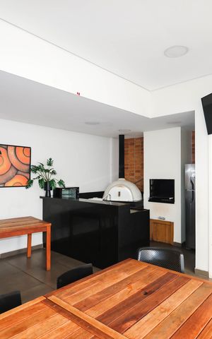 Studio para alugar com 37m², 1 quarto e sem vagaChurrasqueira