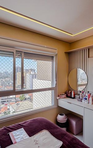 Apartamento à venda com 109m², 3 quartos e 2 vagasQuarto 2 - Suíte