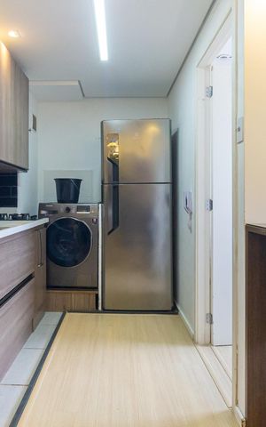 Apartamento para alugar com 35m², 2 quartos e sem vaga Apartamento para alugar com 35m², 2 quartos e sem vagaCozinha e Área de Serviço
