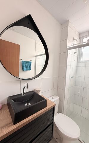 Apartamento para alugar com 45m², 2 quartos e 1 vagaBanheiro Social