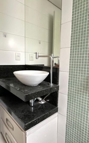 Apartamento para alugar com 108m², 3 quartos e 1 vagaBanheiro suíte 