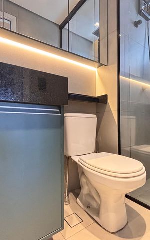 Apartamento para alugar com 31m², 1 quarto e sem vaga Apartamento para alugar com 31m², 1 quarto e sem vagaBanheiro