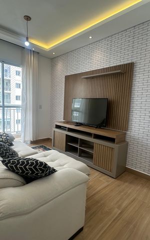Apartamento para alugar com 58m², 2 quartos e 1 vaga Apartamento para alugar com 58m², 2 quartos e 1 vagaSala