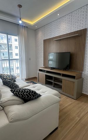 Apartamento para alugar com 58m², 2 quartos e 1 vaga Apartamento para alugar com 58m², 2 quartos e 1 vagaSala