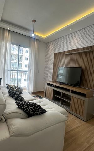 Apartamento para alugar com 58m², 2 quartos e 1 vaga Apartamento para alugar com 58m², 2 quartos e 1 vagaSala
