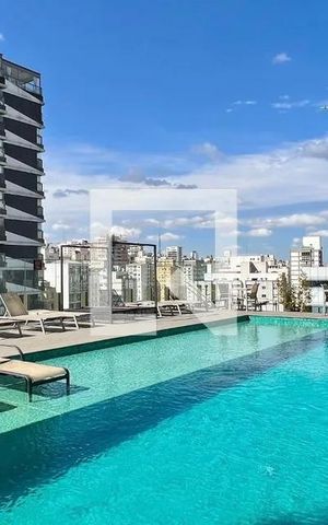 Apartamento para alugar com 32m², 1 quarto e 1 vaga