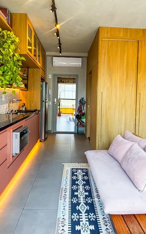 Apartamento para alugar com 32m², 1 quarto e 1 vaga