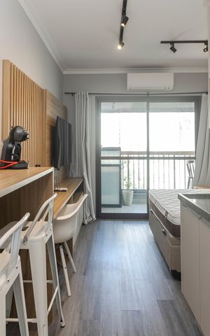 Studio para alugar com 25m², 1 quarto e sem vaga Studio para alugar com 25m², 1 quarto e sem vagaStudio