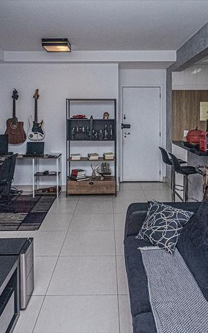 Apartamento à venda com 65m², 2 quartos e 1 vaga Apartamento à venda com 65m², 2 quartos e 1 vagasala e escritório_5