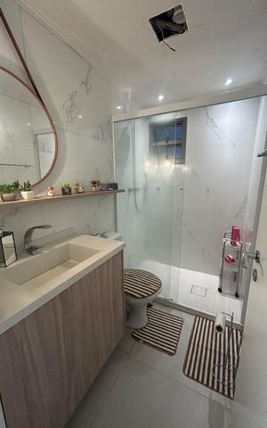 Apartamento para alugar com 58m², 3 quartos e 1 vaga Apartamento para alugar com 58m², 3 quartos e 1 vagaBanheiro 2