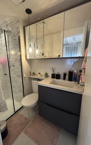 Apartamento para alugar com 58m², 3 quartos e 1 vaga Apartamento para alugar com 58m², 3 quartos e 1 vagaBanheiro 1