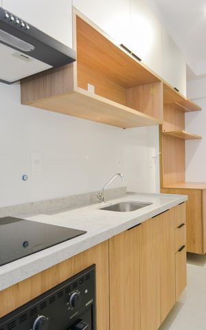 Studio à venda com 30m², 1 quarto e 1 vagaCozinha