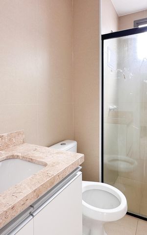 Apartamento para alugar com 76m², 3 quartos e 2 vagas Apartamento para alugar com 76m², 3 quartos e 2 vagasBanheiro da Suíte