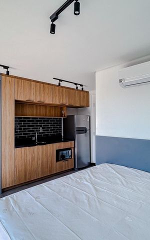 Studio à venda com 32m², 1 quarto e 1 vagaStudio