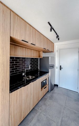 Studio à venda com 32m², 1 quarto e 1 vagaCozinha