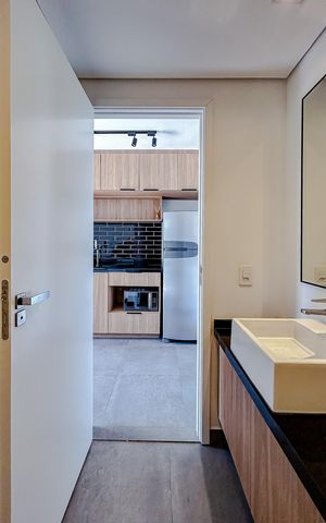 Studio à venda com 32m², 1 quarto e 1 vagaBanheiro