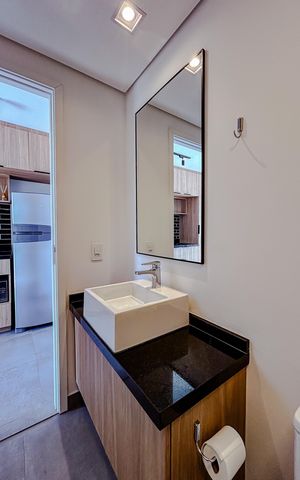 Studio à venda com 32m², 1 quarto e 1 vagaBanheiro