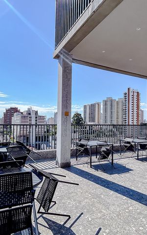 Studio à venda com 32m², 1 quarto e 1 vagaÁrea comum - Churrasqueira
