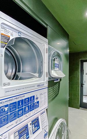Studio à venda com 32m², 1 quarto e 1 vagaLavanderia