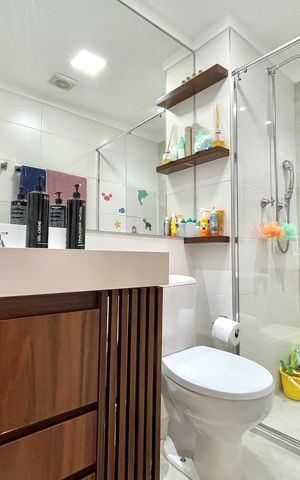 Apartamento para alugar com 73m², 2 quartos e 1 vagaBanheiro Corredor
