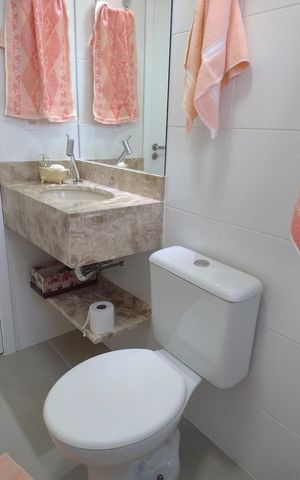Apartamento para alugar com 61m², 2 quartos e 1 vaga Apartamento para alugar com 61m², 2 quartos e 1 vagaBanheiro 2