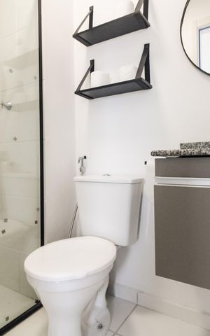 Apartamento para alugar com 42m², 2 quartos e 1 vaga Apartamento para alugar com 42m², 2 quartos e 1 vagaBanheiro