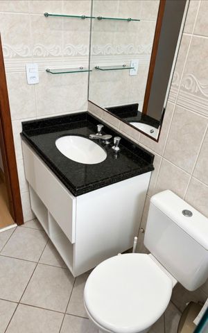 Casa de condomínio para alugar com 80m², 3 quartos e 2 vagas Casa de condomínio para alugar com 80m², 3 quartos e 2 vagasBanheiro Social