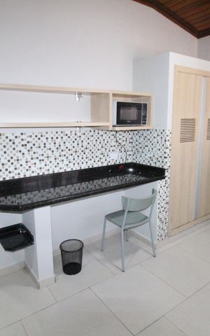 Studio para alugar com 26m², 1 quarto e sem vagaQuarto / Cozinha