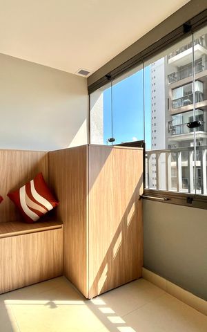 Apartamento à venda com 26m², 1 quarto e sem vagaVaranda
