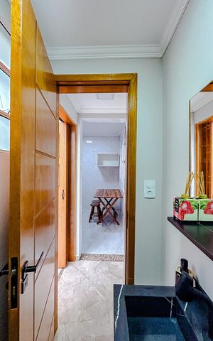 Casa de condomínio à venda com 57m², 2 quartos e 1 vagaLavabo