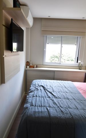Apartamento à venda com 54m², 2 quartos e 1 vagaQuarto 2 - Suíte