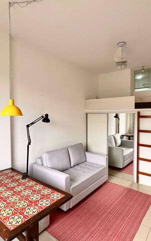 Apartamento para alugar com 29m², 1 quarto e sem vaga