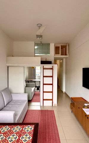 Apartamento para alugar com 29m², 1 quarto e sem vaga