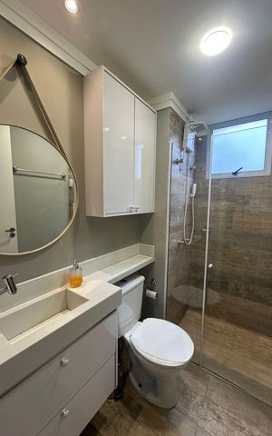 Apartamento para alugar com 47m², 2 quartos e 1 vaga Apartamento para alugar com 47m², 2 quartos e 1 vagaBanheiro