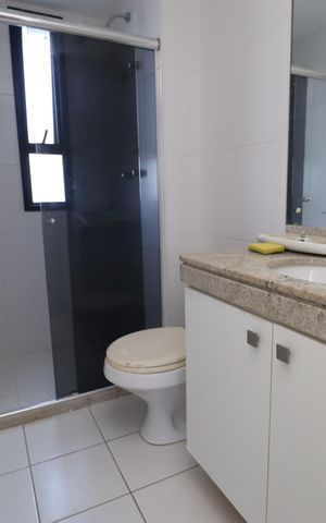 Apartamento para alugar com 126m², 3 quartos e 4 vagas Apartamento para alugar com 126m², 3 quartos e 4 vagasBanheiro 1