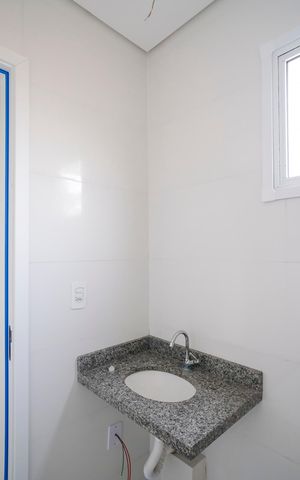 Apartamento à venda com 50m², 2 quartos e 1 vagaBanheiro da suíte