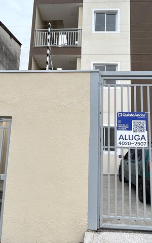 Apartamento para alugar com 35m², 2 quartos e sem vaga Apartamento para alugar com 35m², 2 quartos e sem vagaPlaca instalada na fachada do imóvel