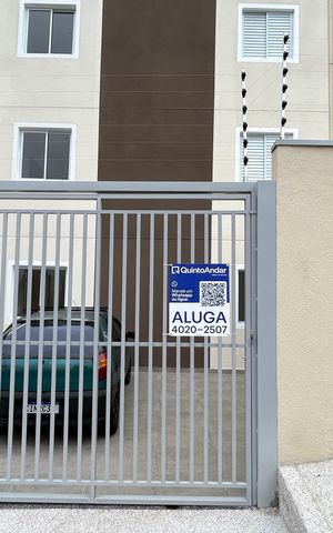 Apartamento para alugar com 35m², 2 quartos e sem vaga Apartamento para alugar com 35m², 2 quartos e sem vagaPlaca instalada na fachada do imóvel