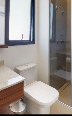 Studio para alugar com 32m², 1 quarto e sem vaga Studio para alugar com 32m², 1 quarto e sem vagaBanheiro