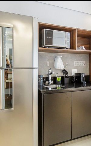 Studio para alugar com 32m², 1 quarto e sem vaga Studio para alugar com 32m², 1 quarto e sem vagaCozinha