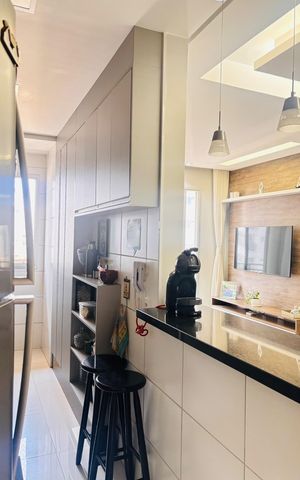 Apartamento à venda com 60m², 2 quartos e 2 vagas Apartamento à venda com 60m², 2 quartos e 2 vagasCozinha