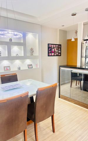 Apartamento à venda com 60m², 2 quartos e 2 vagas Apartamento à venda com 60m², 2 quartos e 2 vagasSala de Jantar