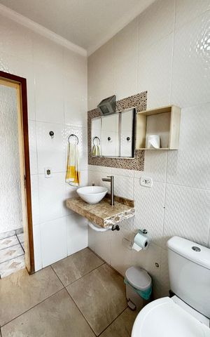 Casa para alugar com 120m², 3 quartos e 1 vaga Casa para alugar com 120m², 3 quartos e 1 vagaBanheiro