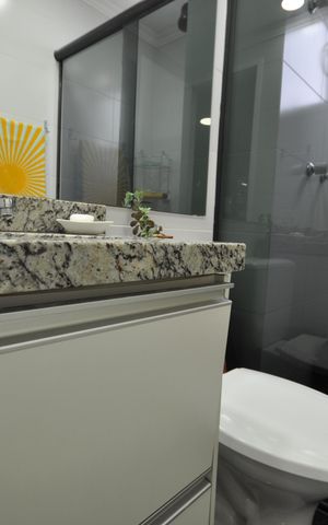 Apartamento para alugar com 120m², 2 quartos e 2 vagasBanheiro Social