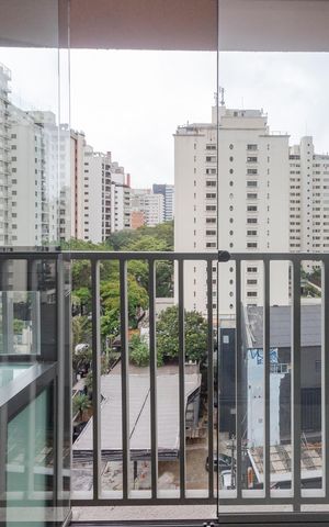 Studio à venda com 26m², 1 quarto e sem vaga Studio à venda com 26m², 1 quarto e sem vagaVaranda