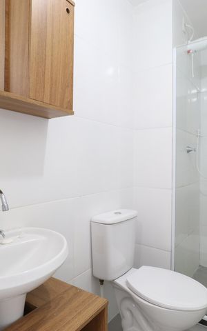 Apartamento para alugar com 34m², 2 quartos e sem vagaBanheiro 